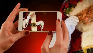 weihnachten smartphone handy cyber