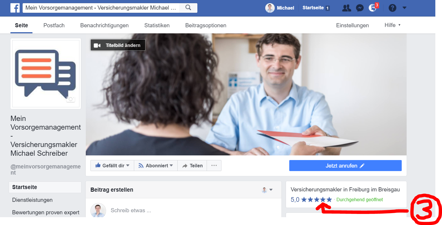 tolle Bewertungen für Versicherungsmakler in Freiburg Versicherungsmakler in Freiburg bestens bewertet